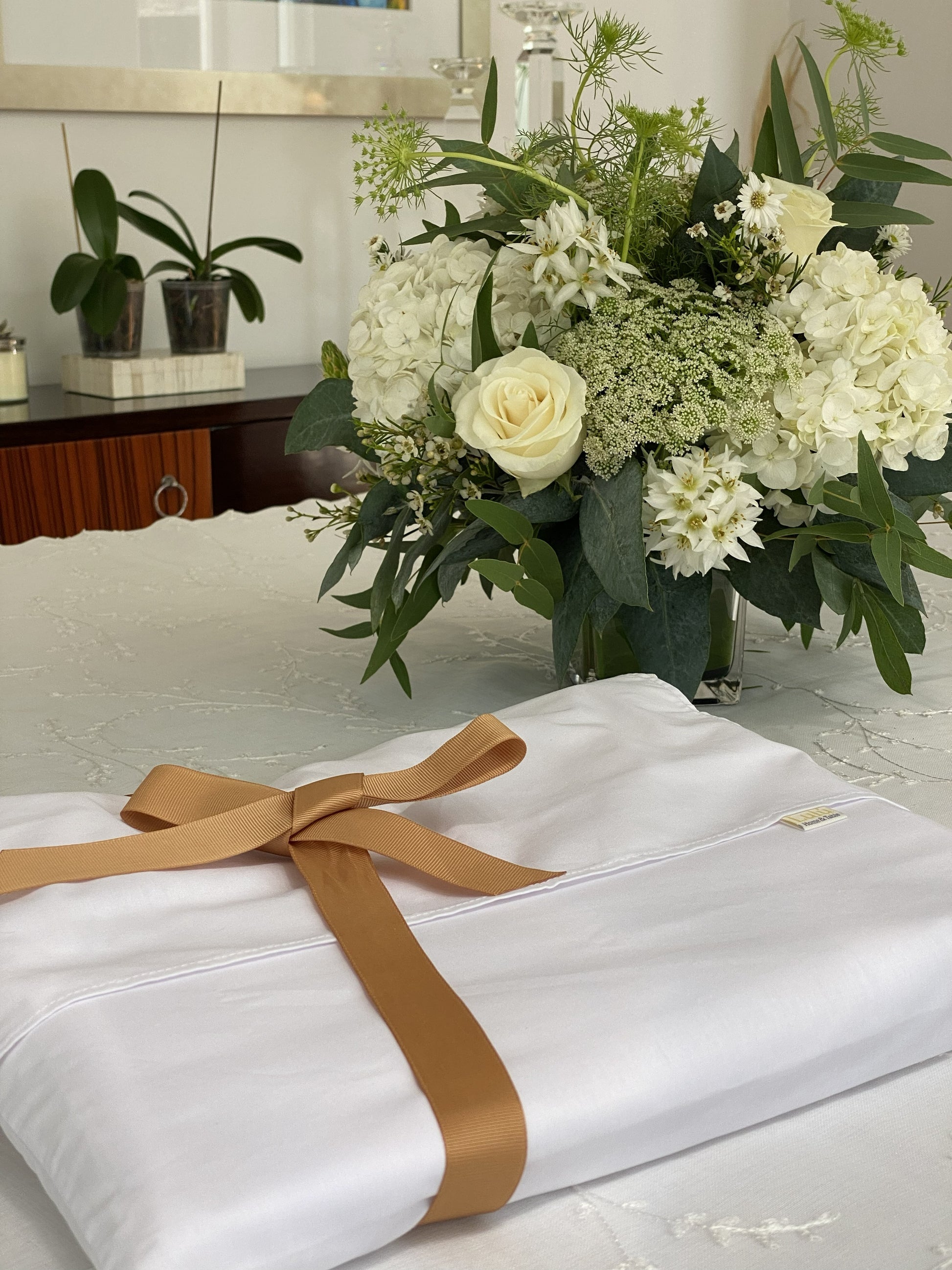 Mantel formal Bordado Blanco