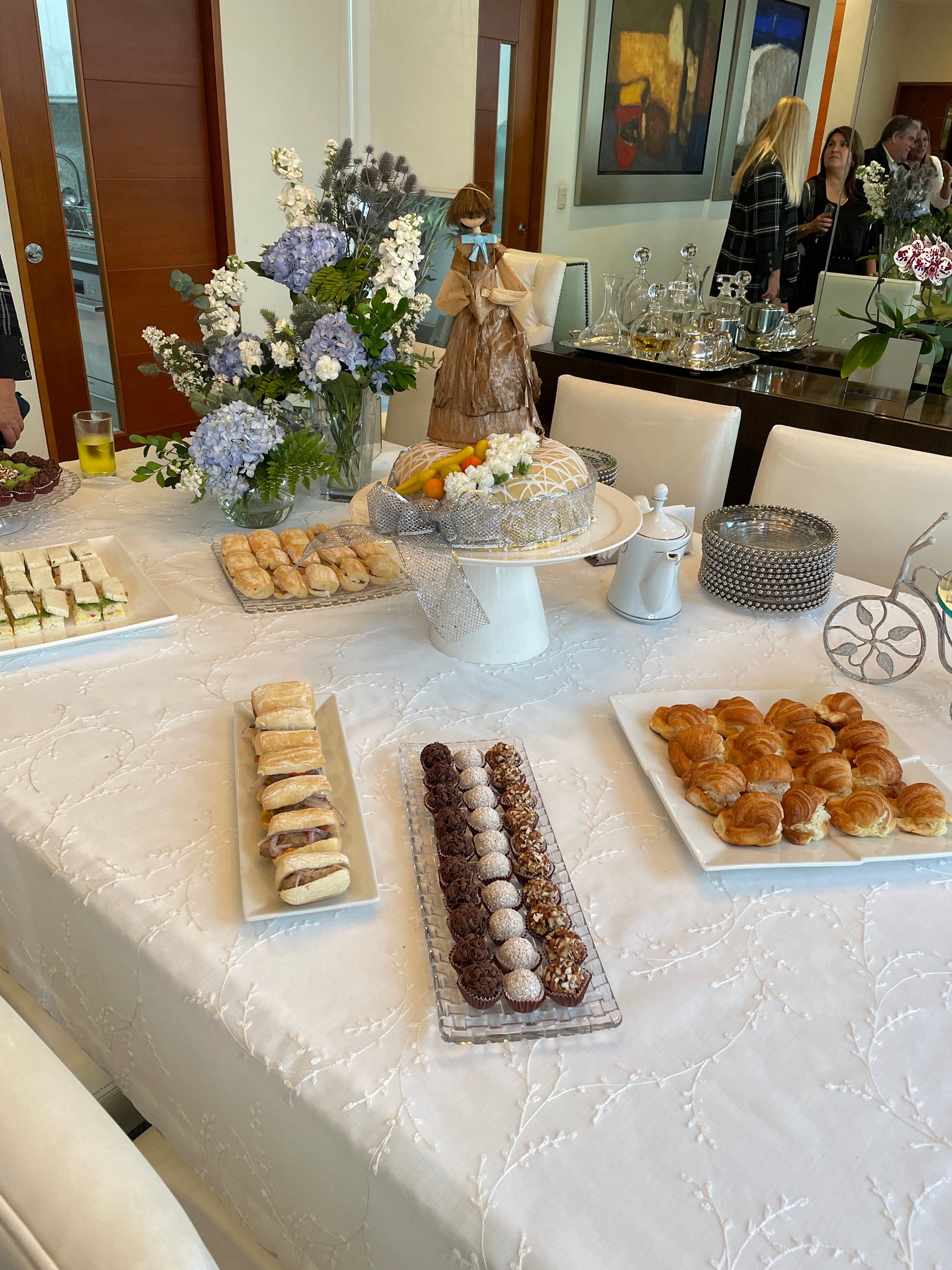 Mantel formal Bordado Blanco