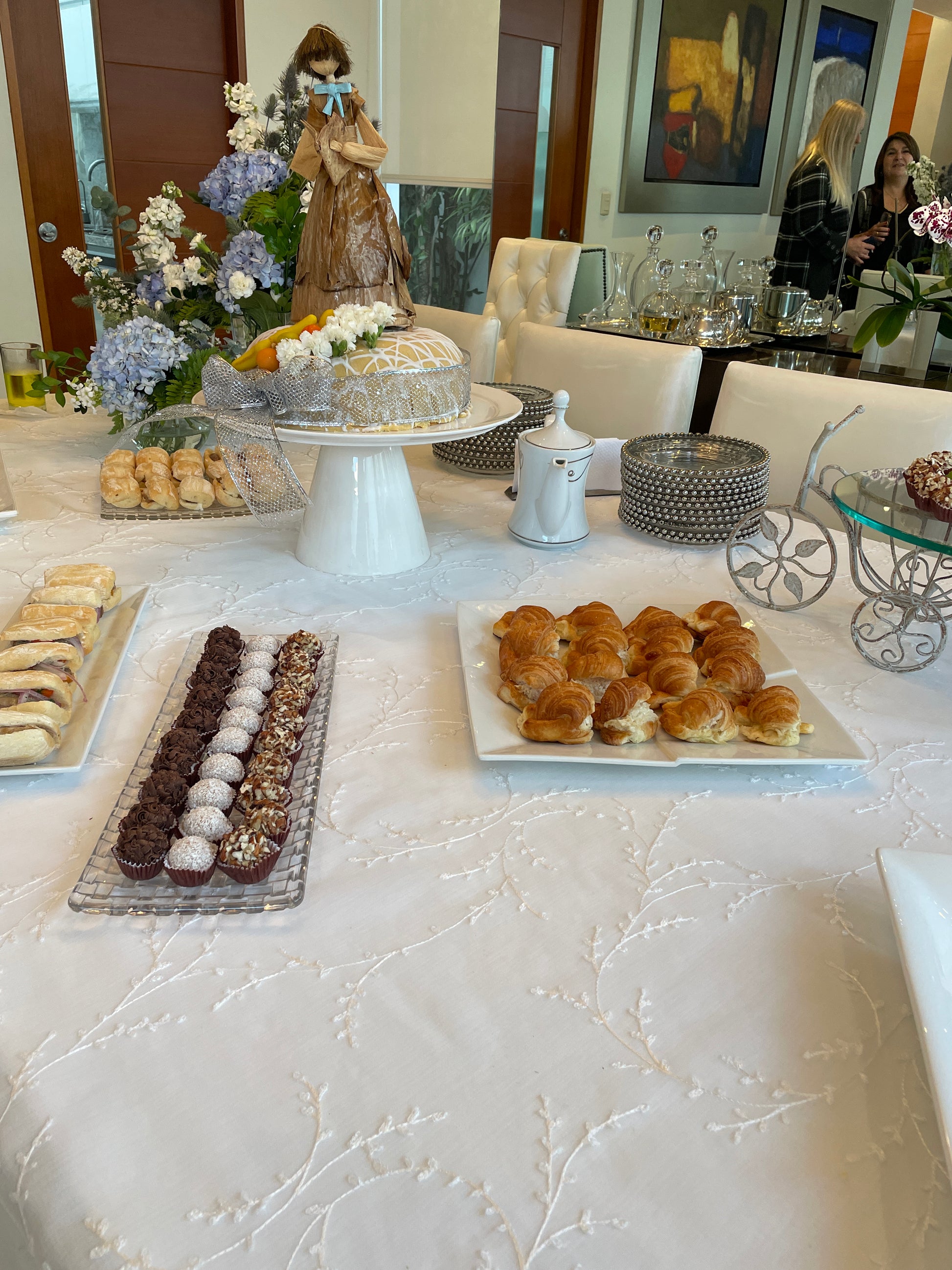 Mantel formal Bordado Blanco