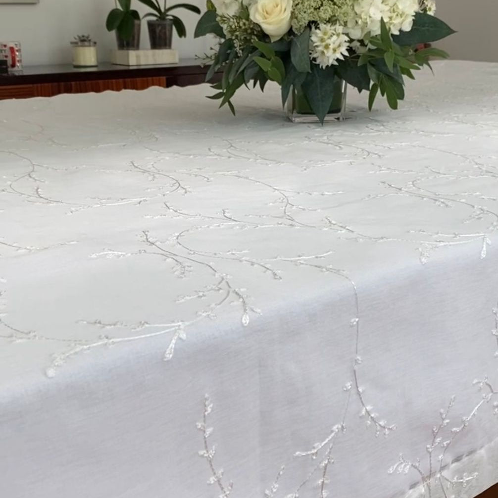 Mantel formal Bordado Blanco