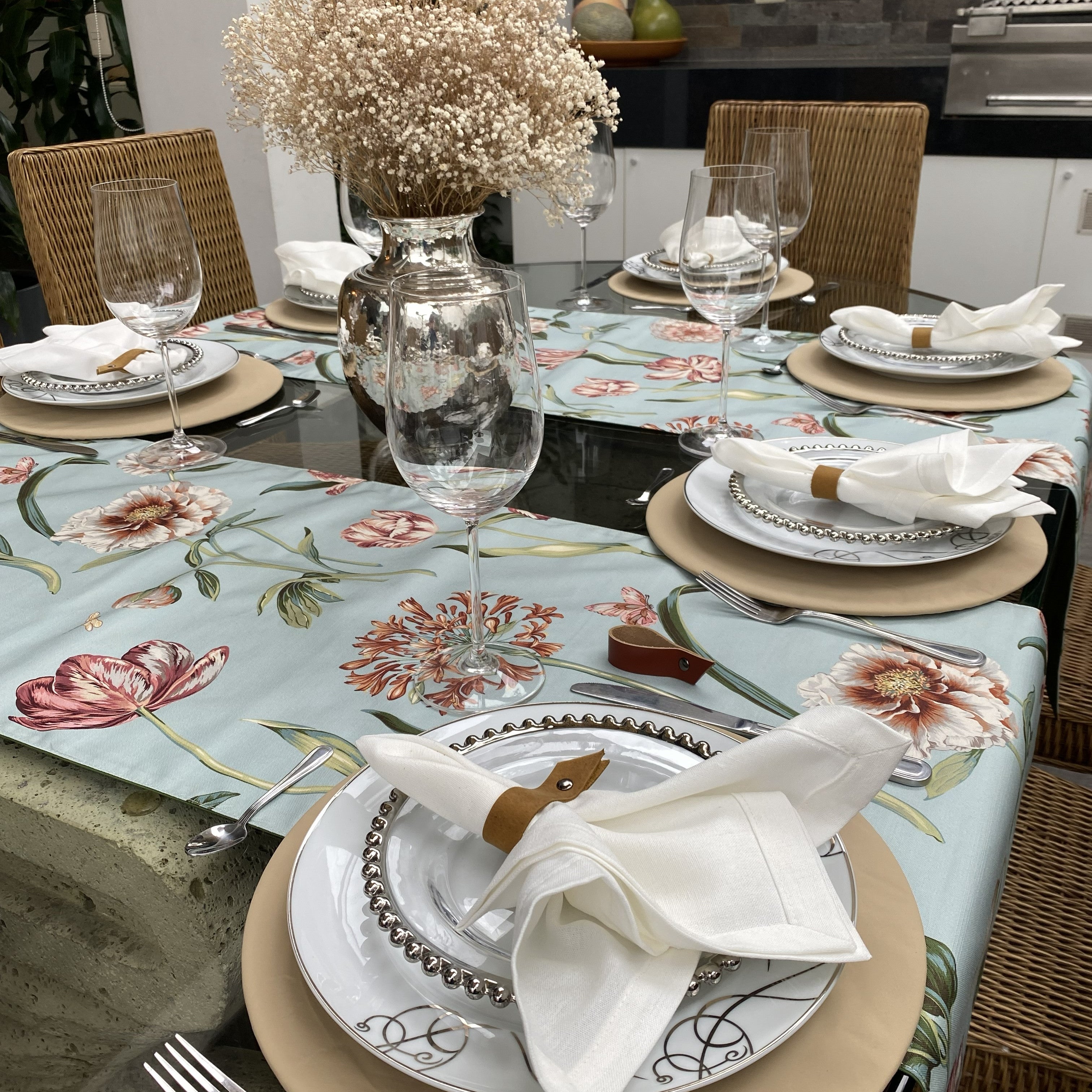 Plato de sitio con funda antiderrames beige (Ultima oportunidad)